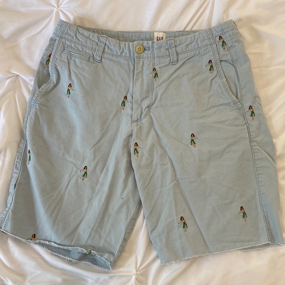 Gap Hula Girl Light Blue Shorts